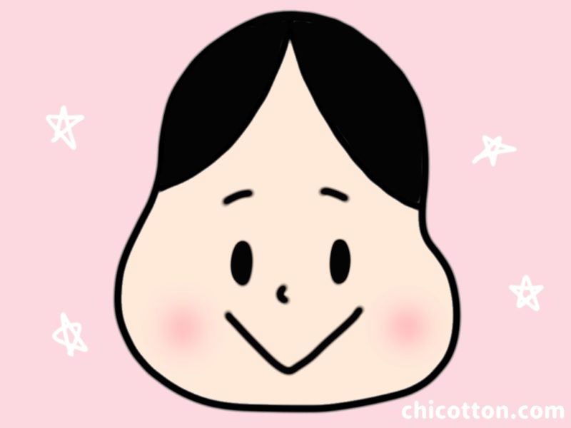 福笑いのお多福さん